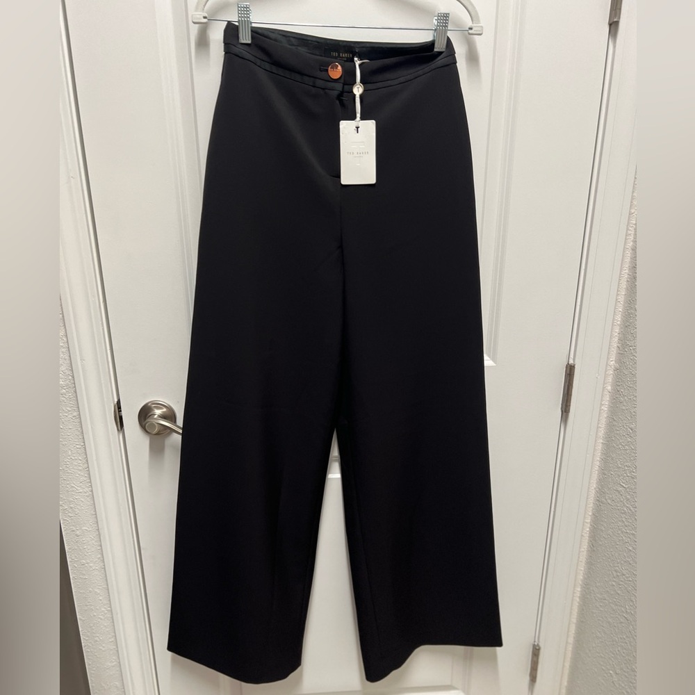 Ted Baker Black Wide-Leg Women's Pants 1 2-4